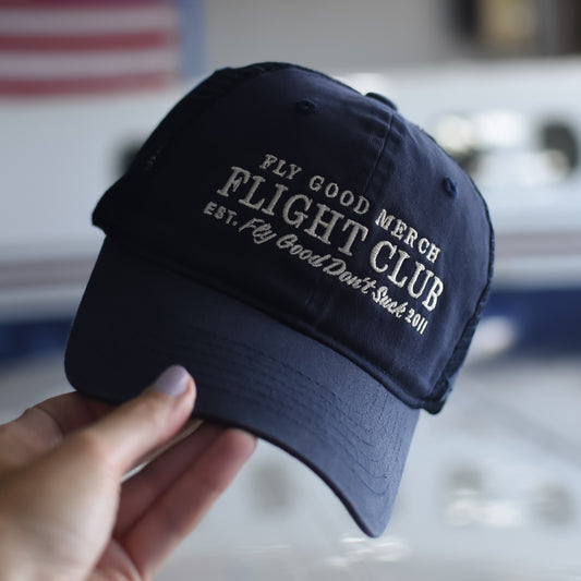 FLIGHT CLUB HAT // Navy Blue