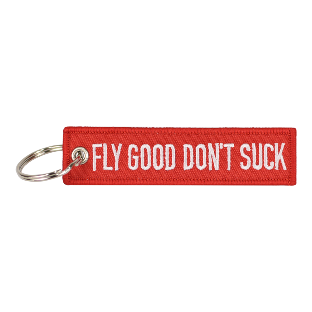 RED FLY GOOD DON'T SUCK KEYCHAIN