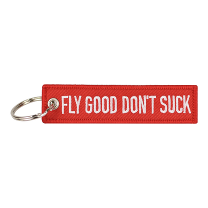 RED FLY GOOD DON'T SUCK KEYCHAIN