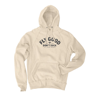 FLY GOOD VINTAGE HOODIE - Sand