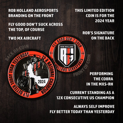 ROB HOLLAND AEROSPORTS CHALLENGE COIN