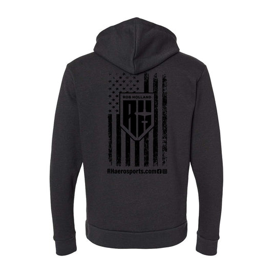 RH AEROSPORTS FLAG HOODIE - Graphite