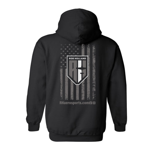 RH AEROSPORTS GREY FLAG HOODIE