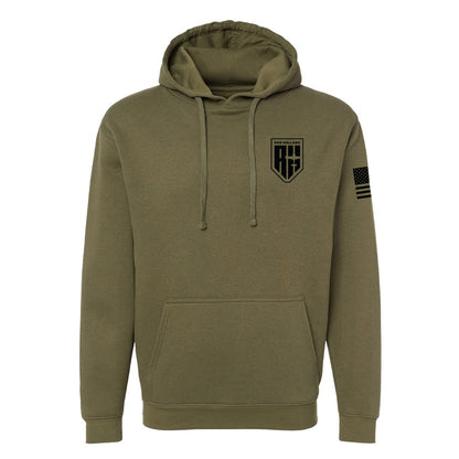 RH AEROSPORTS MILITARY GREEN FLAG HOODIE